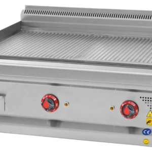 CSA Elektrikli Tam Oluklu Pleyt Izgara Set Üstü 80x70x30 cm KRCS.IZTE.870