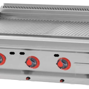 CSA Gazlı Tam Oluklu Pleyt Izgara 700 Seri 120x70x30 Cm KRCS.IZTG.1270