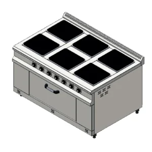 CSA 6 lı Elektrikli Kuzine 120x70x85 cm KRCS.FOE.1270