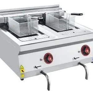 CSA Elektrikli Fritöz 12+12 Litre Kapasiteli 700 Seri 80x70x30 KRCS.ESFE.870